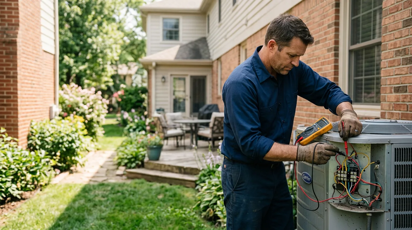 HVAC technician working near Groveland, MA